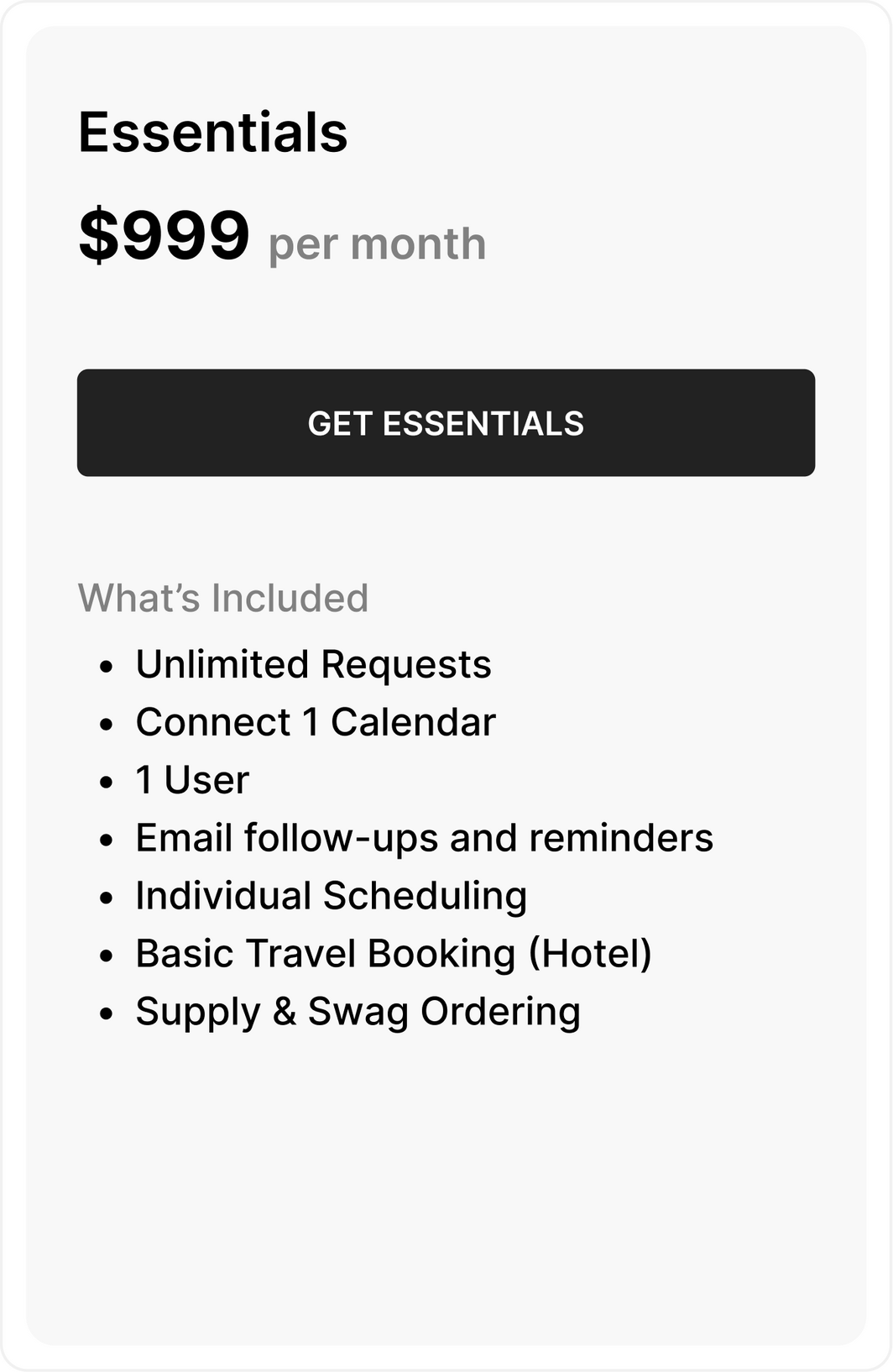 Essentials Price