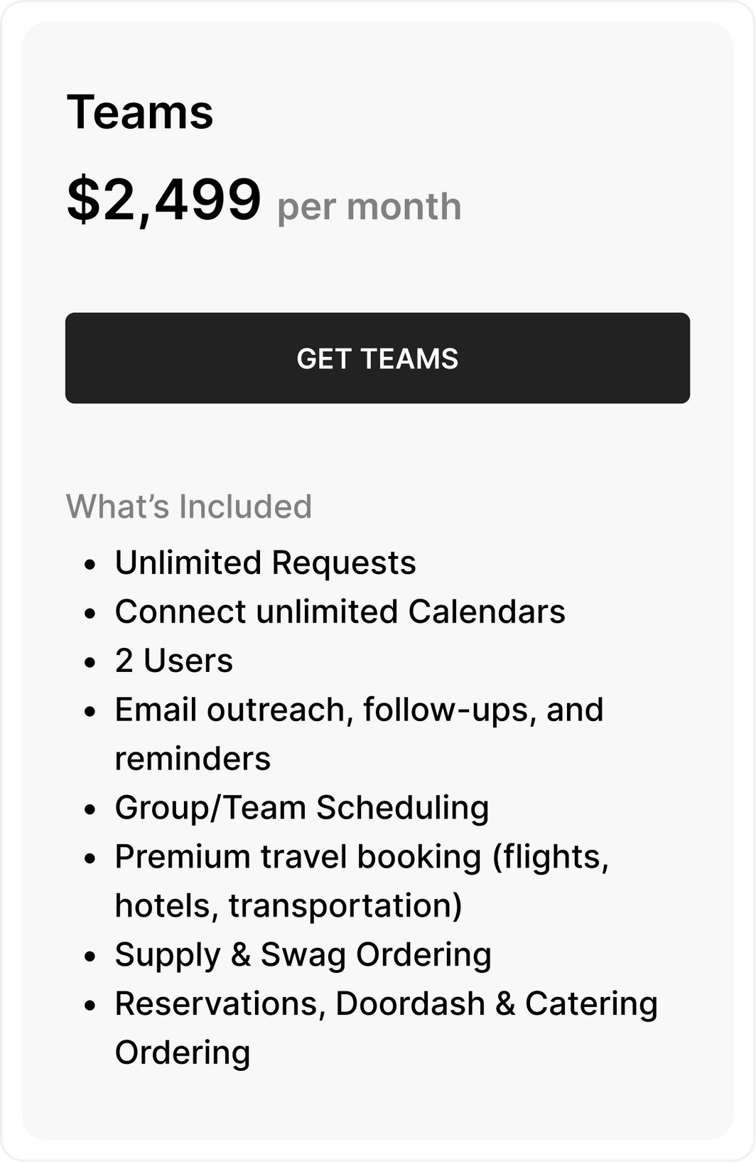 Teams Price