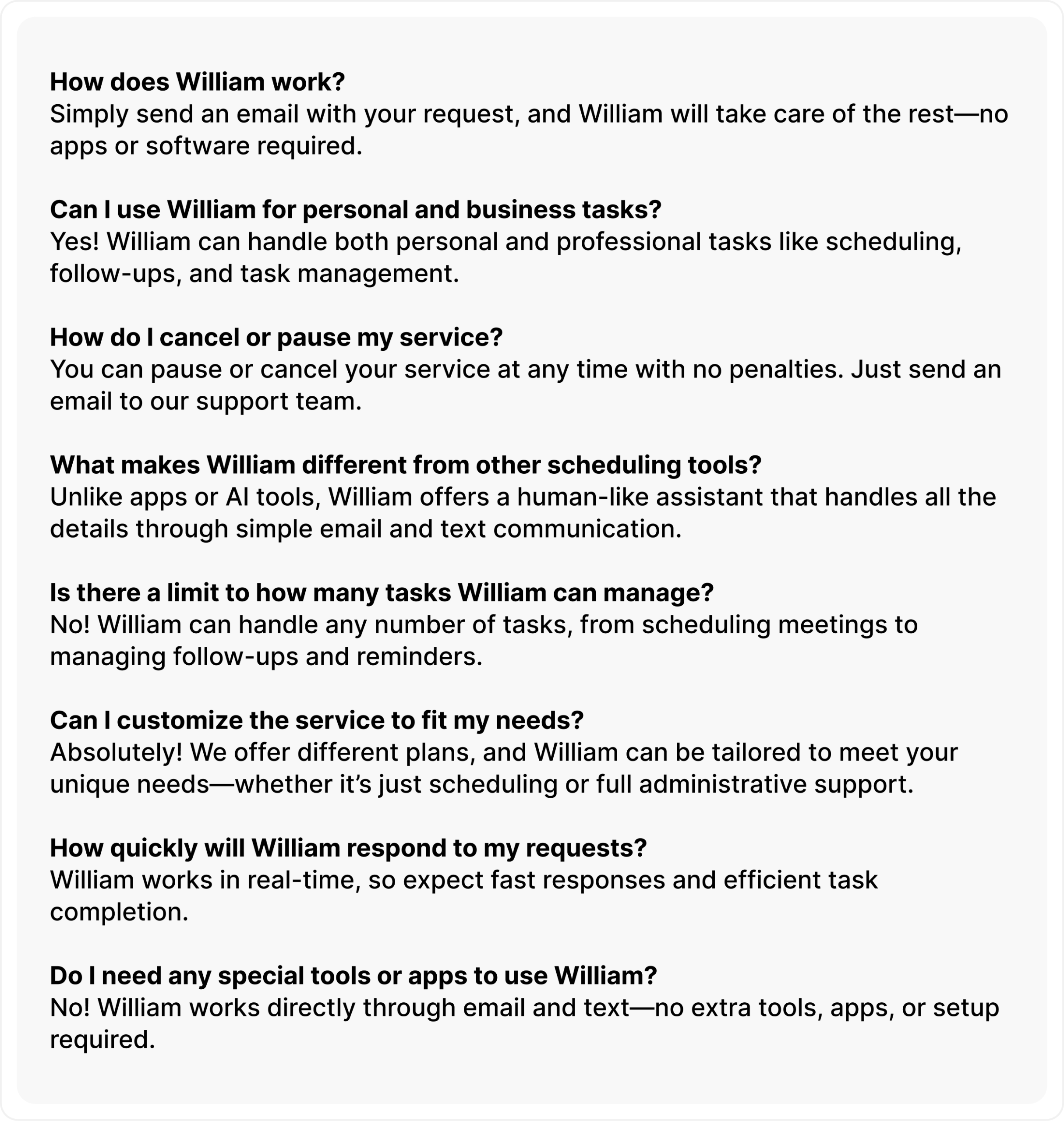 FAQs